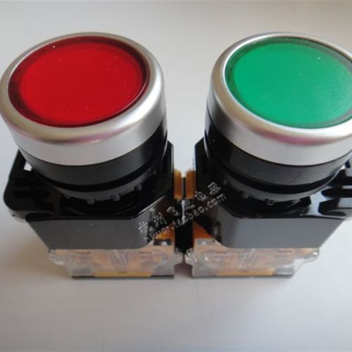 上海港博按钮LA39 LA38-11 LA38-11BN平钮 按钮开关 复位型 22MM