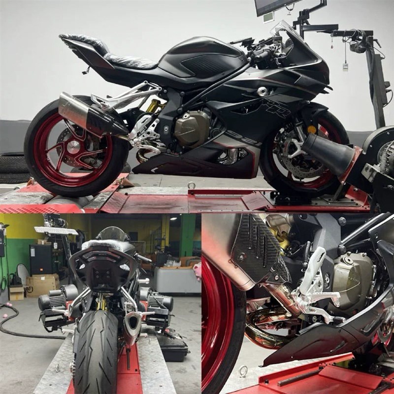 适用钱江赛921改装排气管中尾段侧排高位双排门AR特米天蝎声浪