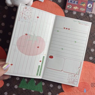 彩色波点番茄手帐本a7创意古早风日程笔记本学生月周计划拼贴素材