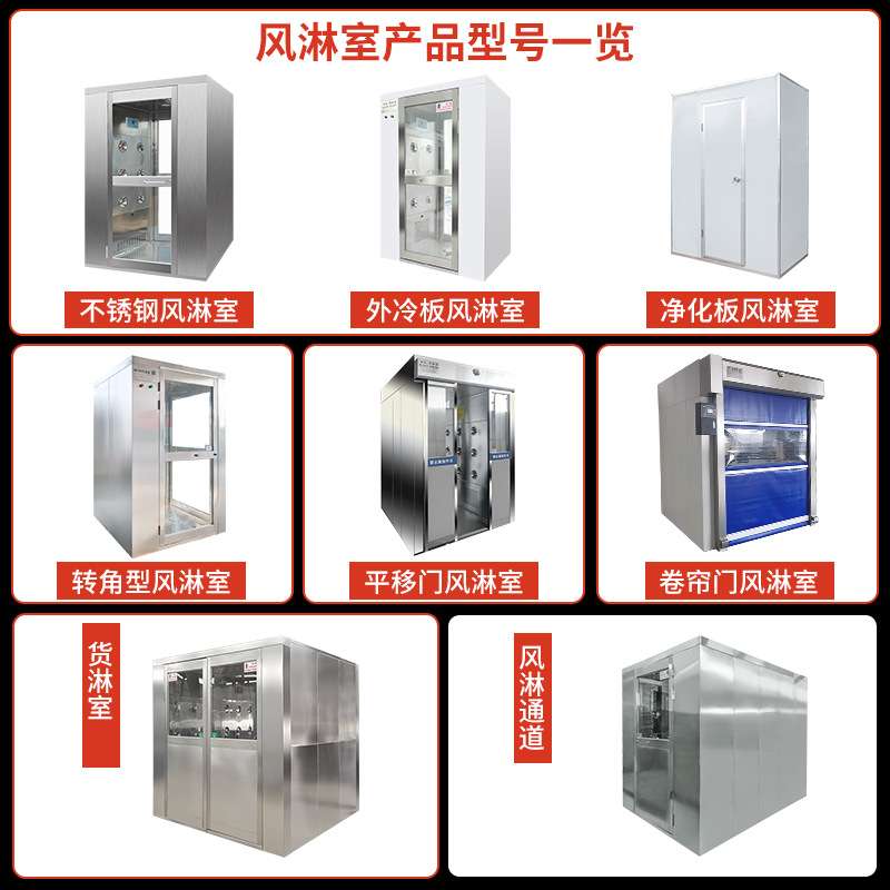 风淋室不锈钢单人单吹智能控制器语音工厂用风淋房无尘车间风淋门
