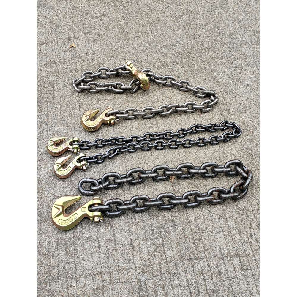 捆绑链条飞机链吊具爪钩起重链吊索具羊角抓钩吊钩弯钩叉车卡链勾