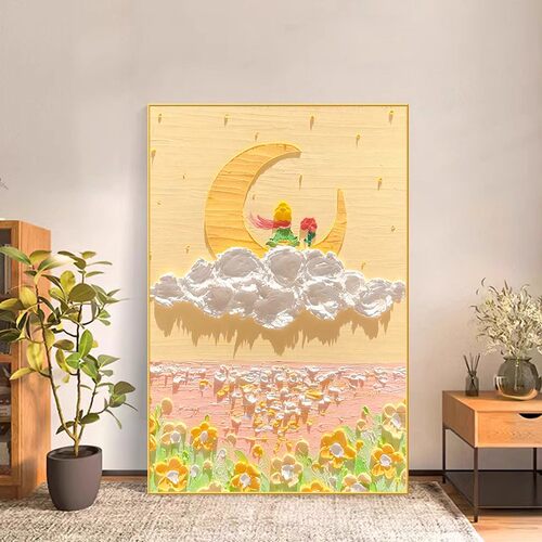 奶油风客厅装饰画inps艺术卧室床头画沙发落地画玄关挂画桌面摆画