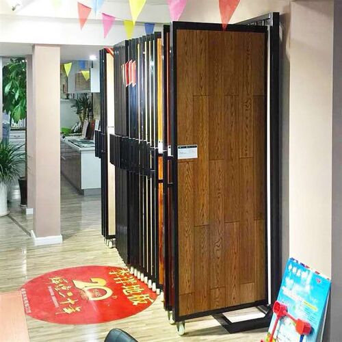 瓷砖展架多功能立式落地式木地板铝扣板展架翻页展示架瓷砖展示架