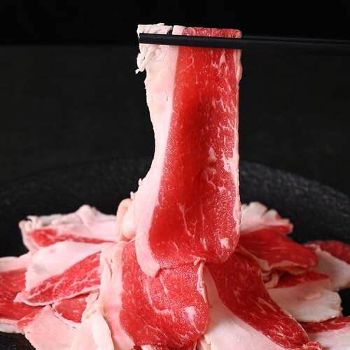 鲜会鲜澳洲/原切牛肉片肥牛片250g*4盒正宗潮汕火锅烧烤烤肉食材Z
