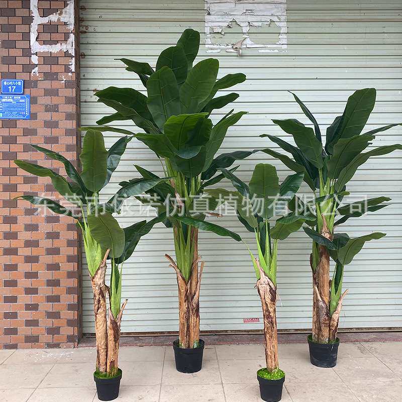 高仿真芭蕉树仿真中大型绿植假树室内造景商场装饰落地热带仿真树