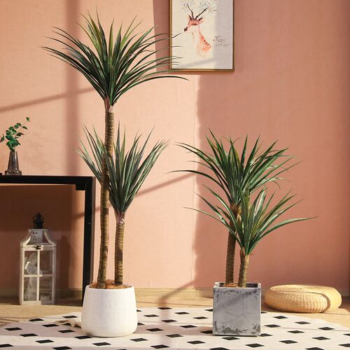 仿真绿植龙舌兰盆栽室内大型仿生假绿植客厅摆件龙血树仿真树装饰