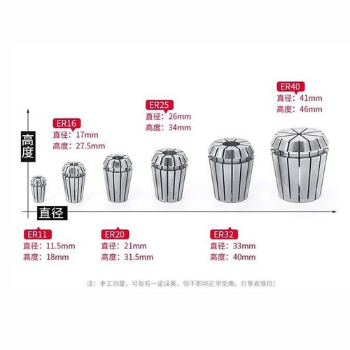 ER8筒夹 夹头 数控刀柄 CNC 钻头筒夹 丝攻筒夹 机床附件 筒夹