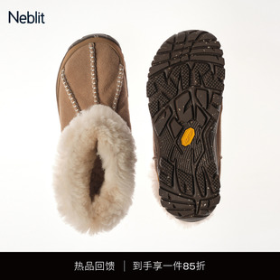 NEBLIT Flocon Boots 25新款厚底羊毛雪地靴皮毛一体靴子男女同款