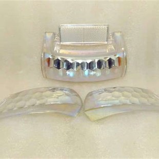 适用本田DIO50 17期18期25期前后转向灯壳刹车灯壳水晶尾灯壳幻彩