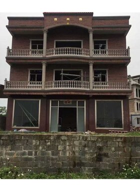 陶土劈开砖红砖拉毛面灰色砖别墅乡村农村自建房外墙砖6*24不