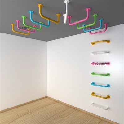 儿童攀爬云梯悬挂架吊杆单杠玩具体能馆室内攀岩墙多功能感统训练