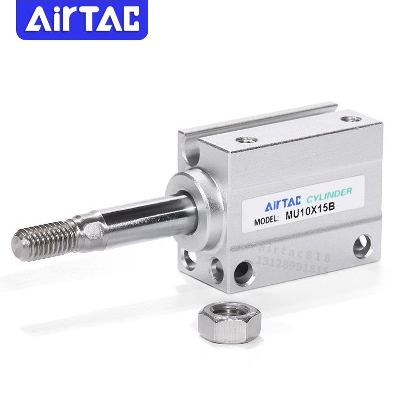 亚德客气动小型微型外牙气缸MU4/6/8/10/12/16/20X5/15/25/30/35B