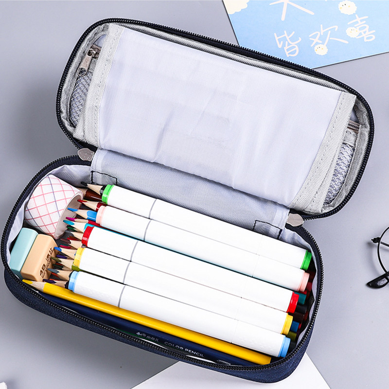 文具盒大容d量男孩多功能铅笔盒我的世界中小学生韩版多层帆布笔