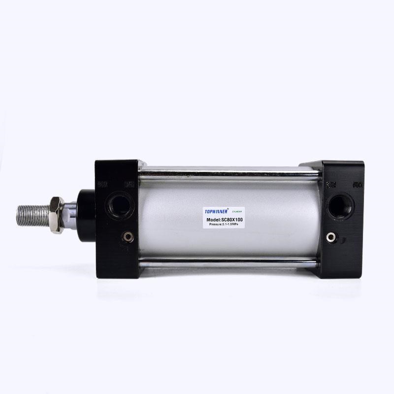 铝合金标准气缸SC80X25/50/75/100/125/200/300/400/500/600/700