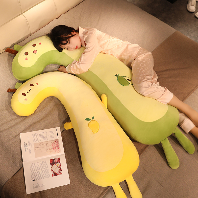 可爱水果长条抱枕女生床上夹腿侧睡枕头大靠枕男生款卧室床头靠垫
