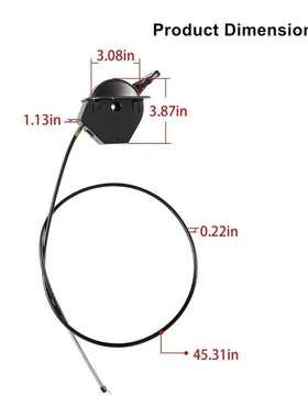 油门阻流电缆 746P06431手柄拉线 XT1 XT2 GT54 GT50 LT46 SX54