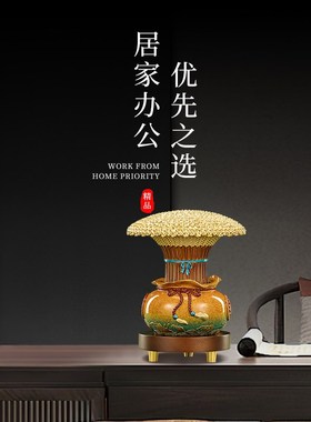 大麦麦穗摆件铜工艺品高档公司前台办公室装饰礼品乔迁开业贺送礼