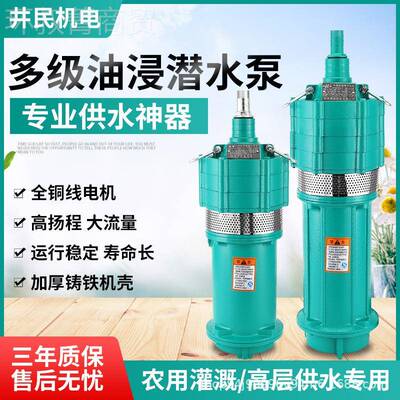 QD多潜水泵家用20V高扬程小老油鼠深井泵2浸泵38级0ALRV农用灌溉