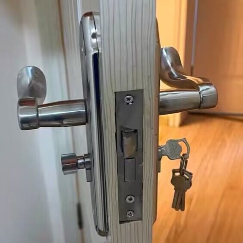 不锈钢门锁室内卧室房门锁实木门锁化妆室锁大门锁旧门换锁通用型