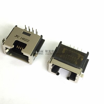 JPC原装TNBNRAC80003008插座RJ45连接器RJ 8P8C弯针接口沉板3.0