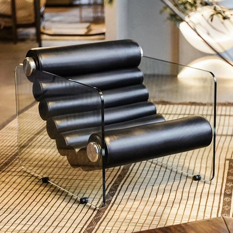 服装店试鞋凳透明休闲椅家用沙发椅网红买手店拍照凳子亚克力椅子