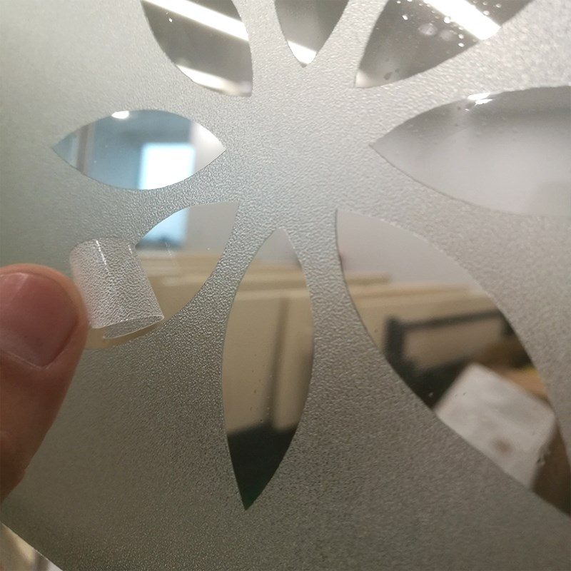 定制广告贴纸刻字割字不干胶即时贴玻璃门防撞条腰线磨砂镂空文字