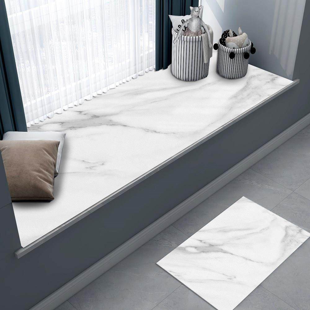 异形定制现代主卧皮革飘窗垫子窗台垫四季通用可自由裁剪轻奢免洗