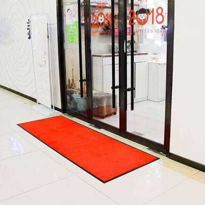 科洋地毯红色尼龙印花地毯酒店商场大厅橡胶门垫广告logo doormat