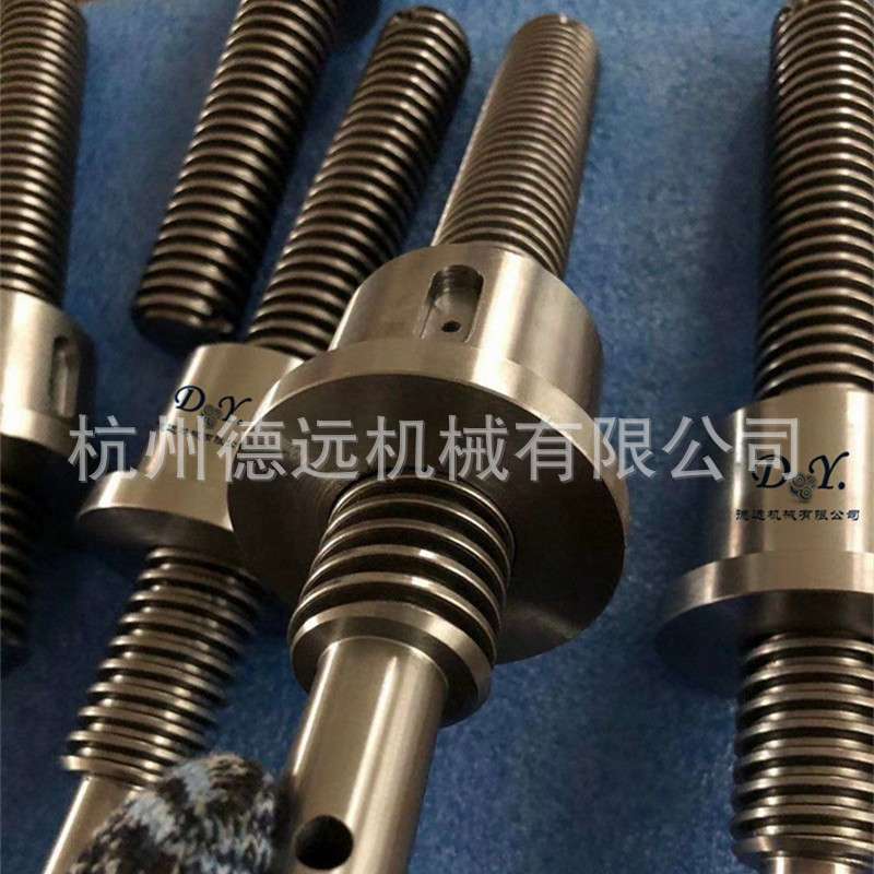 45号钢梯形丝杆加工T型扣丝杆粗牙丝杠高强度正反牙丝杆螺母套装