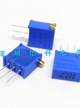 3296X-1-253LF进口BOURNS精密多圈可调电阻/电位计25K 侧调 X253