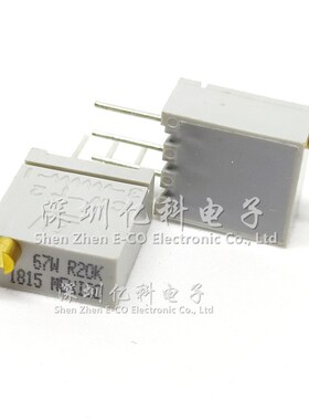 67WR20KLF 进口美国BI精密多圈可调电阻/电位器67W R20K顶调3296W