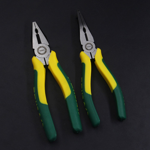 飞豹工具钢丝钳 尖嘴钳 五金工具防滑手柄老虎钳子克丝钳6寸 8寸