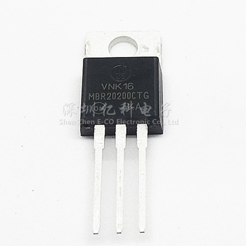 ON进口原装 MBR20200CTG 肖特基整流二极管 200V/20A 直插TO-220