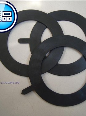 法兰垫片 黑色 DN15/20/25/32/40/50橡胶法兰垫片  橡胶垫片加厚