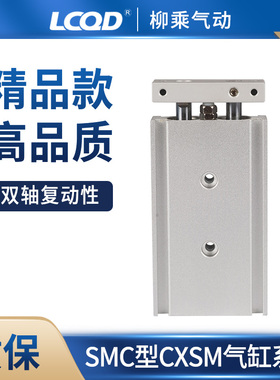 6双杆10小型16CXSM20气动25CXSL32双杆50行程75/100/200S双轴气缸