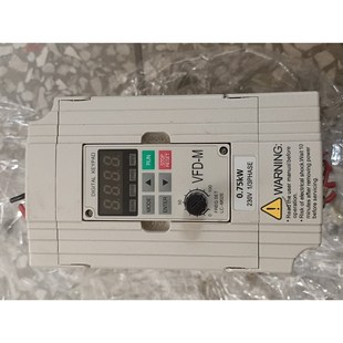 二手台达0.75kw变频器 成色如 型号VFD007M21A