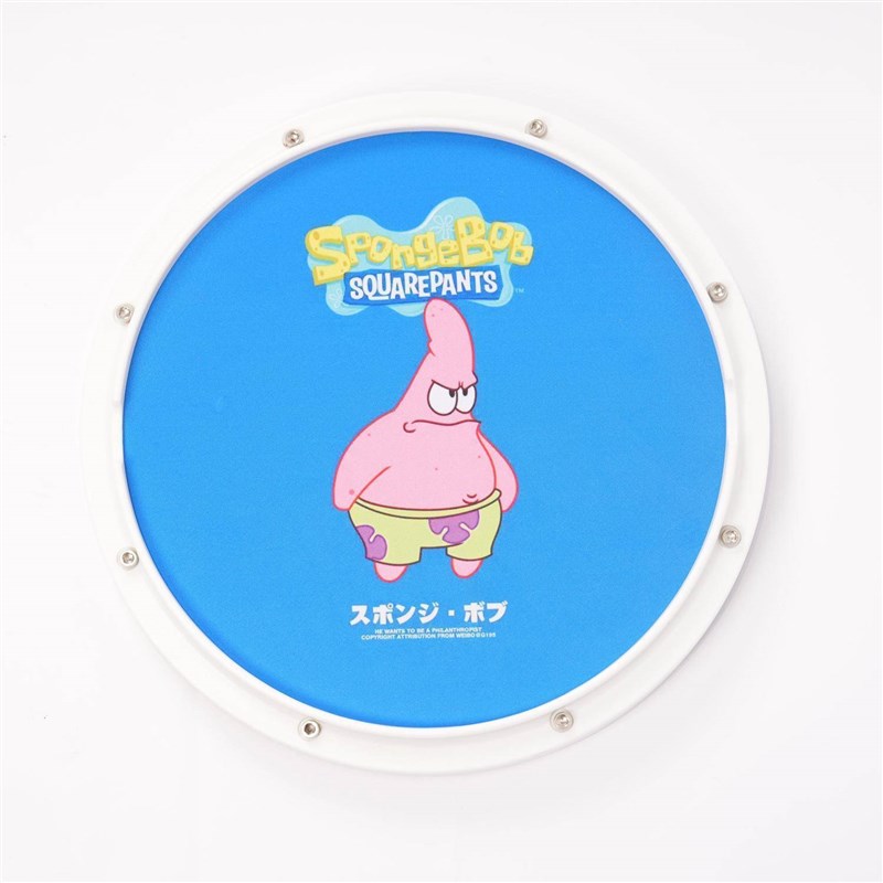 卡通儿童哑鼓12寸哑鼓垫节拍器套装架子鼓初学入门打击板亚鼓垫