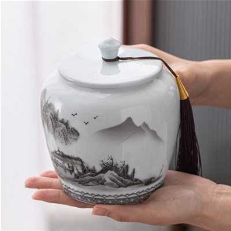 覆古茶叶包装盒空盒陶瓷密封罐红茶普洱白茶碎银子高档礼盒定制