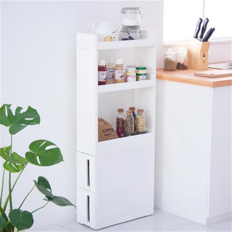 厂家现货抽屉式收纳柜夹缝可移动收纳柜实用杂物带轮子储物柜