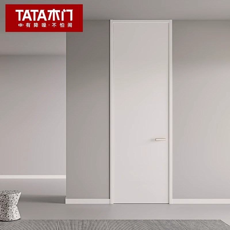 TATA木门实木门室内门卧室门房间门隐形门套装门折叠门隔断门C001