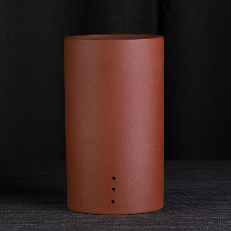 精品紫砂兰花盆圆口高直筒吊兰悬崖法师文竹桌面盆景家用简约陶瓷