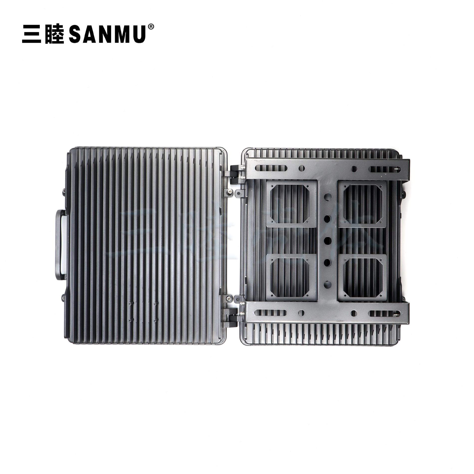 甄选AP放大器外壳 室外基站外壳 网桥铸铝外壳078:475*375*91MM