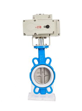 甄选D971X-16P电动蝶阀不锈钢304四氟对夹式开关控制调节蝶阀DN40