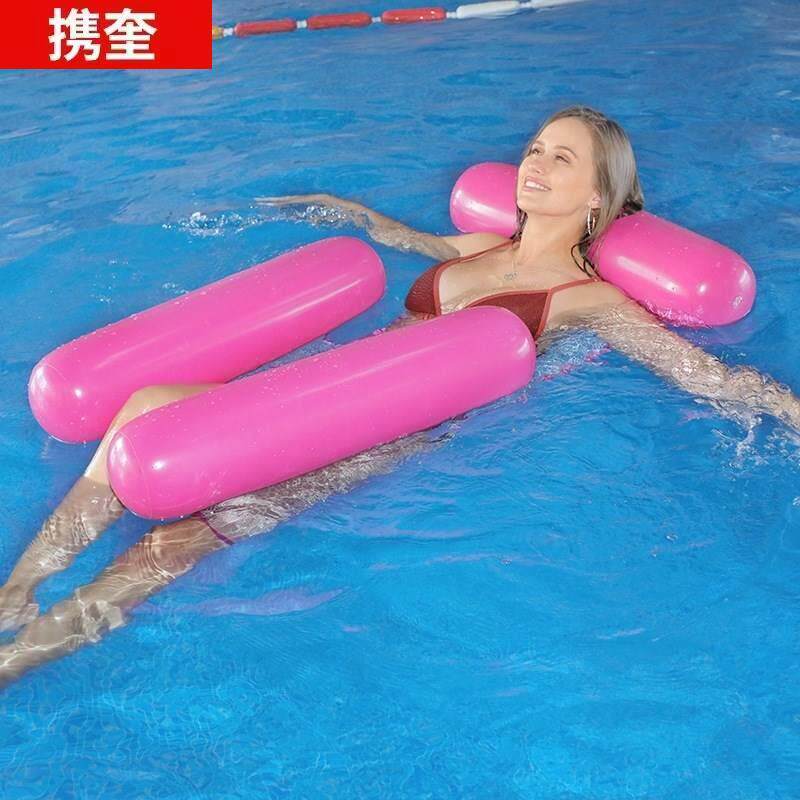速发水上垫浮毯漂浮充气排游泳床躺椅浮浮床XLJ吊床浮泳池浮垫床