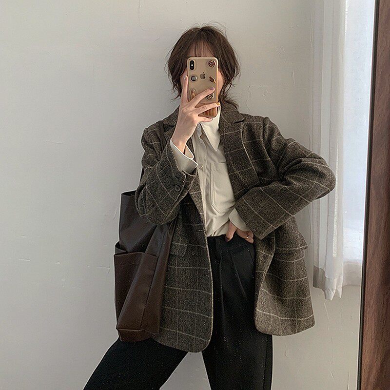 灯芯绒加厚白色衬衫n女设计感小众秋冬新款学生宽松叠穿打底衬衣