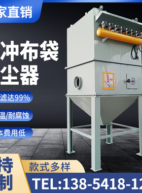 脉冲布袋除尘器设备大功率环保耐高温锅炉工业木工中央粉尘收集器