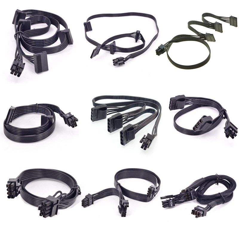 Seasonic海韵电源模块组6pin大4pin转sata8pin全铜转接线高质量线