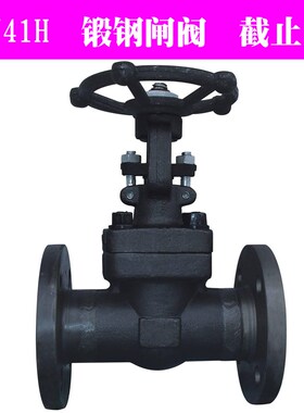 304不锈钢锻钢法兰截止阀/闸阀Z/J41H-16 25 40C高温高压锻压阀门