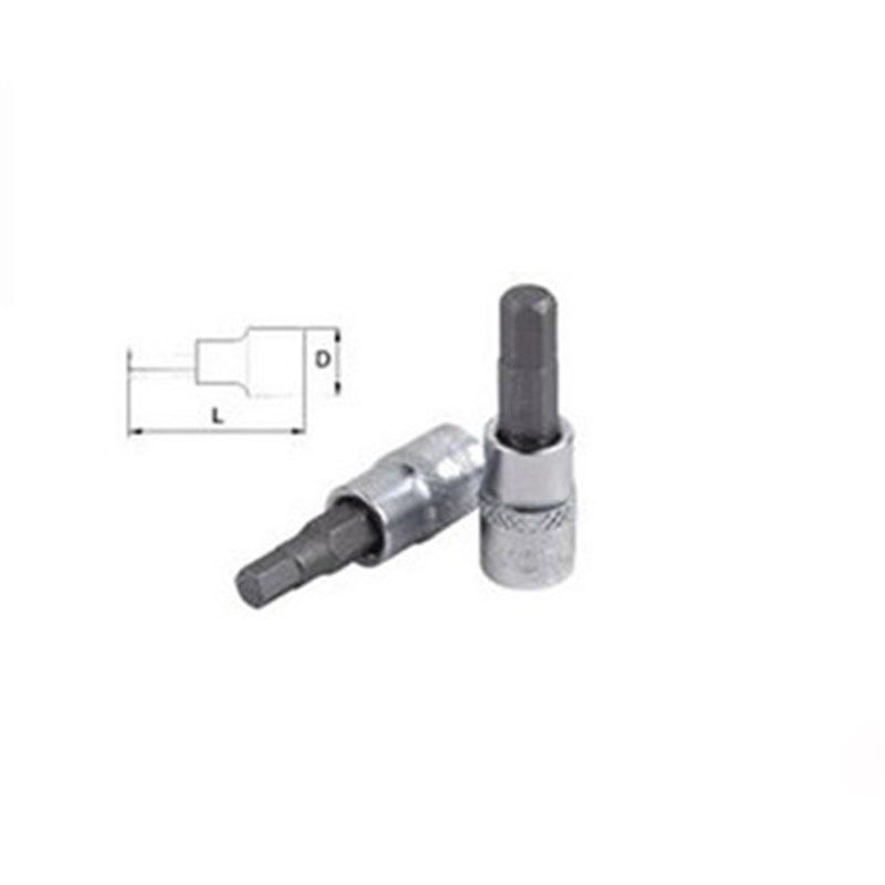 美国力可达 1/2寸 内六角套筒旋具头旋具套筒批头 H4H004-019系列