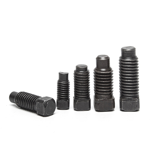 M12-M20 4.8级方头顶丝高强度刀架螺钉带垫凸端紧定螺丝 GB83